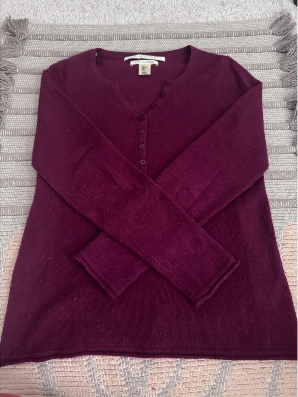 Cashmere Sweater in Cranberry by Max StudioSize Medium